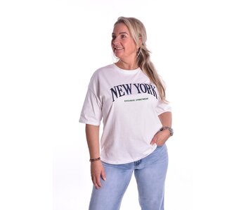 T-shirt New York - Wit