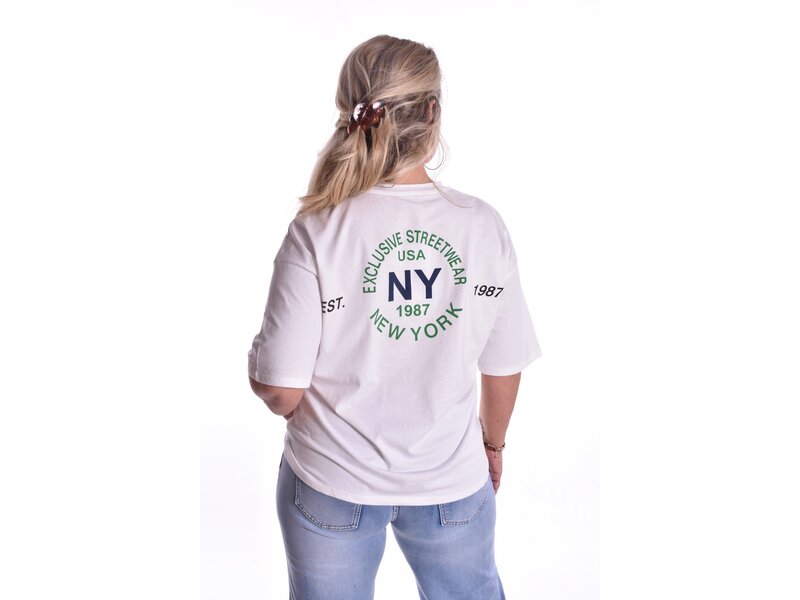 T-shirt New York - Wit