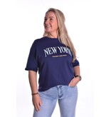 T-shirt New York - Donkerblauw