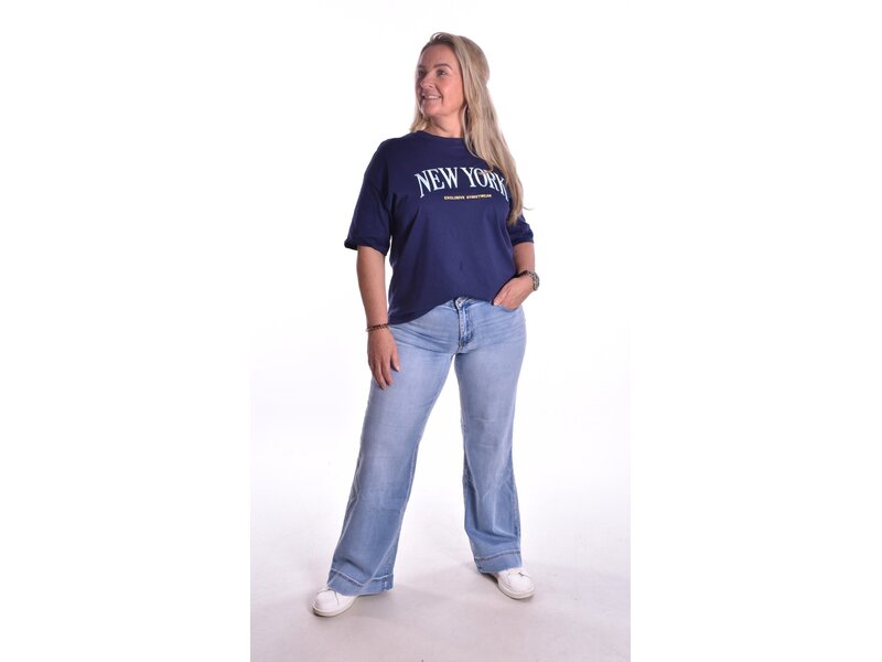 T-shirt New York - Donkerblauw