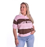 Polo College  - Roze + bruin