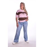 Polo College  - Roze + bruin