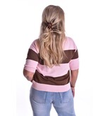 Polo College  - Roze + bruin