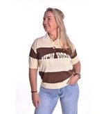 Polo College  - Zachtgeel + bruin