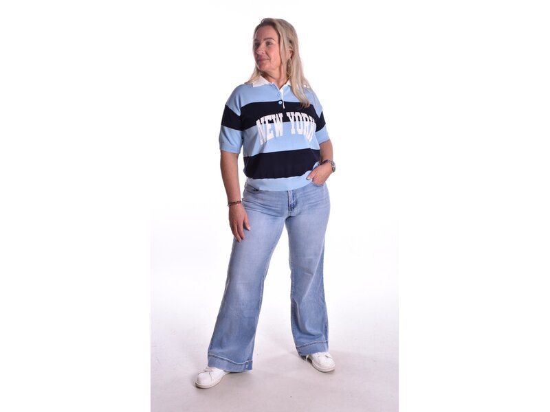 Polo College - Lichtblauw + donkerblauw