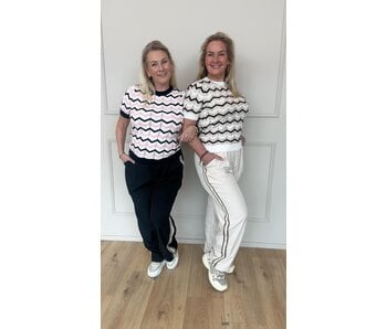 Top Natural Beauty - Zwart -Wit- Roze