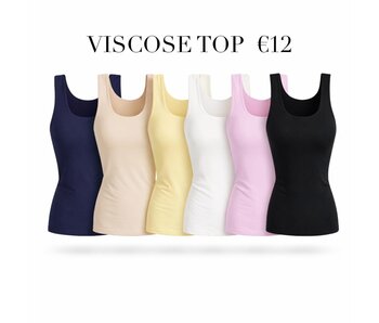 Viscose Topje Abbey  - Diverse kleuren