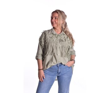 Blouse Loes - Legergroen