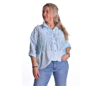 Blouse Loes - Lichtblauw