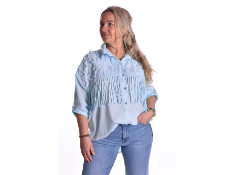 Blouse Loes - Lichtblauw