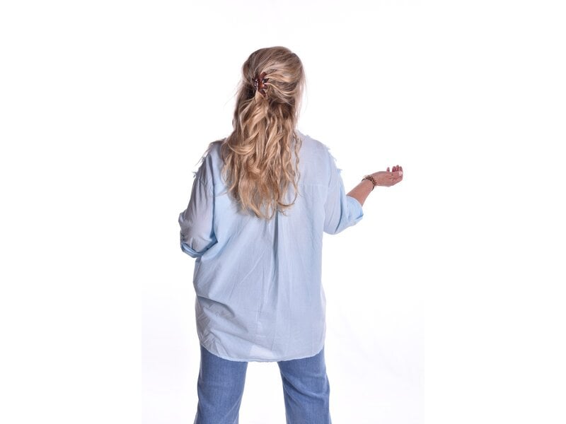 Blouse Loes - Lichtblauw