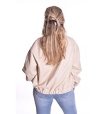 Leatherlook Bomber - Beige