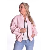 Leatherlook Bomber - Roze