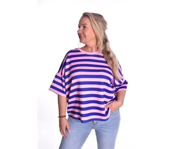 Top Beau van Mooij - Roze - Blauw