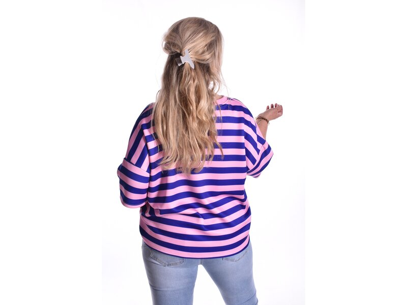 Top Beau van Mooij - Roze - Blauw