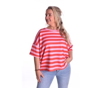 Top Beau van Mooij - Rood - Roze