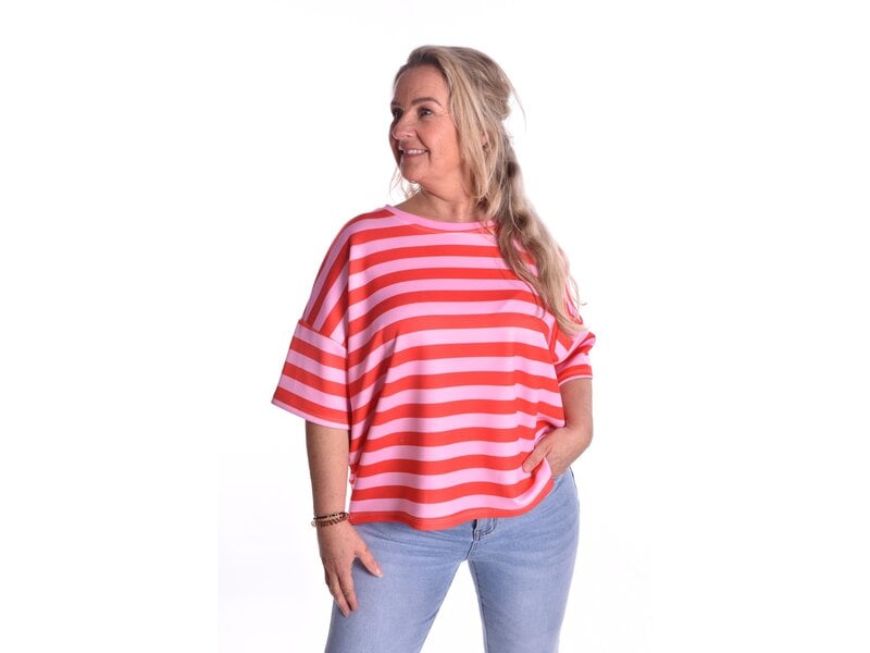 Top Beau van Mooij - Rood - Roze