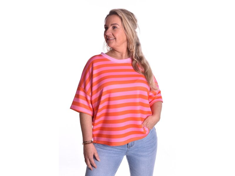 Top Beau van Mooij - Roze - Oranje
