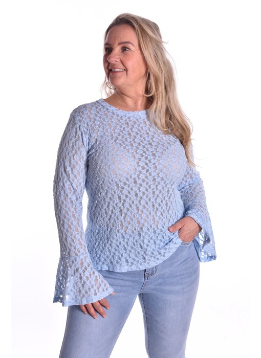 Top Charlotte - Lichtblauw