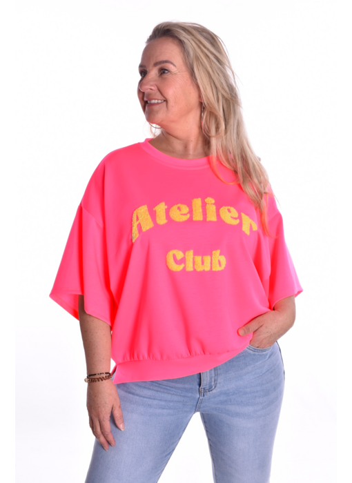 Top Atelier van Mooij - Fluor Roze