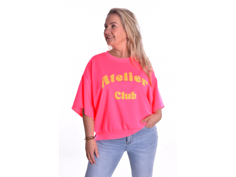 Top Atelier van Mooij - Fluor Roze