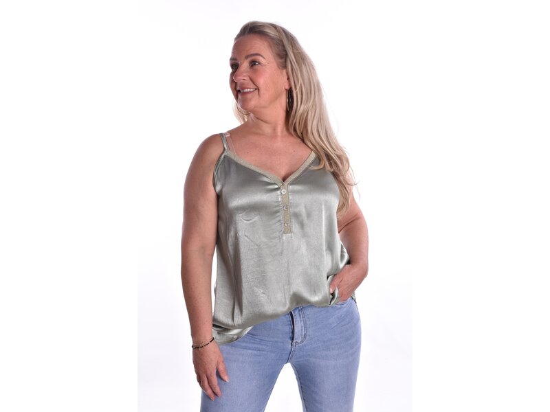 Top Milaan Kort - Legergroen