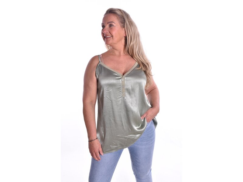 Top Milaan Kort - Legergroen