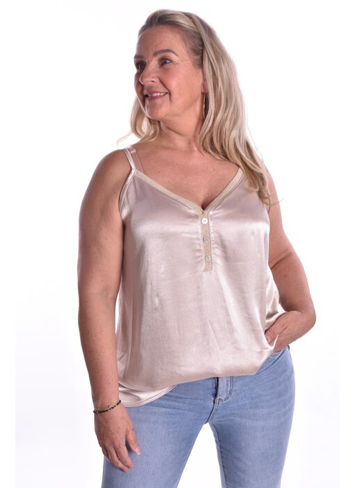 Top Milaan Kort - Champagne (Beige)