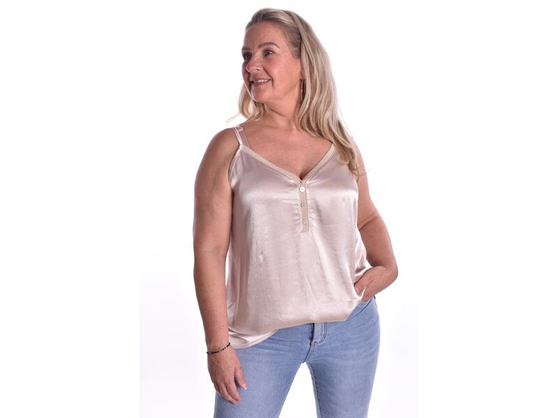 Top Milaan Kort - Champagne (Beige)