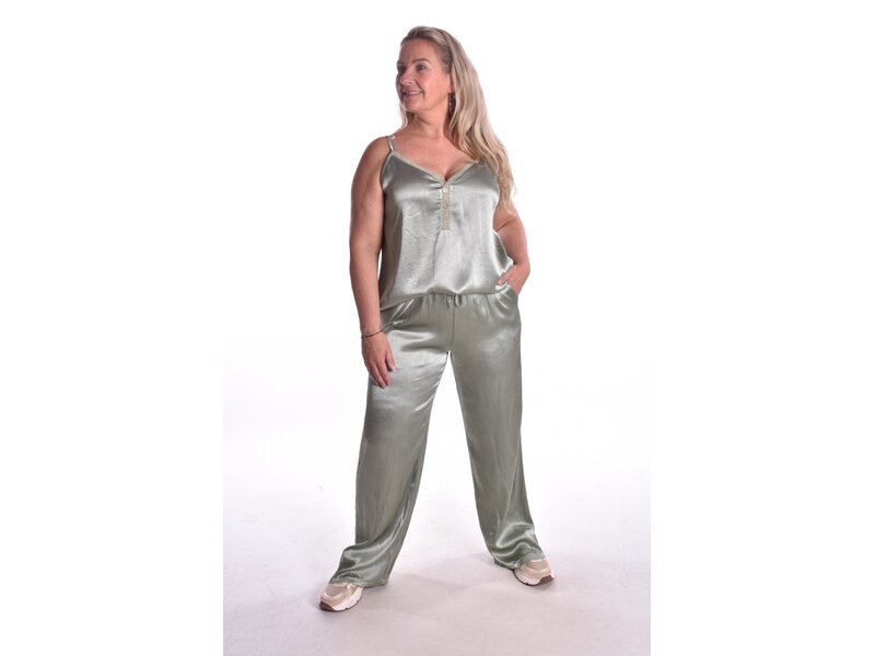 Broek Milaan - Legergroen