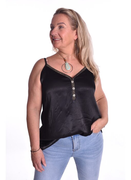 Top Milaan Kort - Zwart