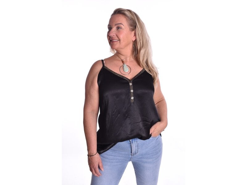 Top Milaan Kort - Zwart