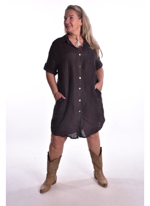Jurk Linnen - Choco
