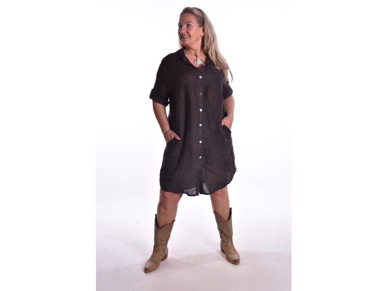 Jurk Linnen - Choco
