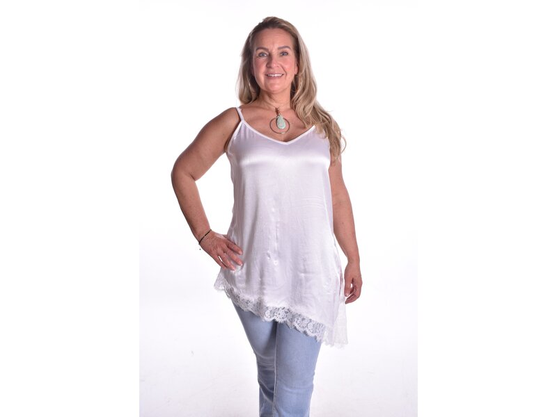 Top Milaan Lang - Wit