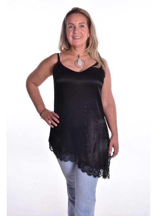 Top Milaan Lang - Zwart