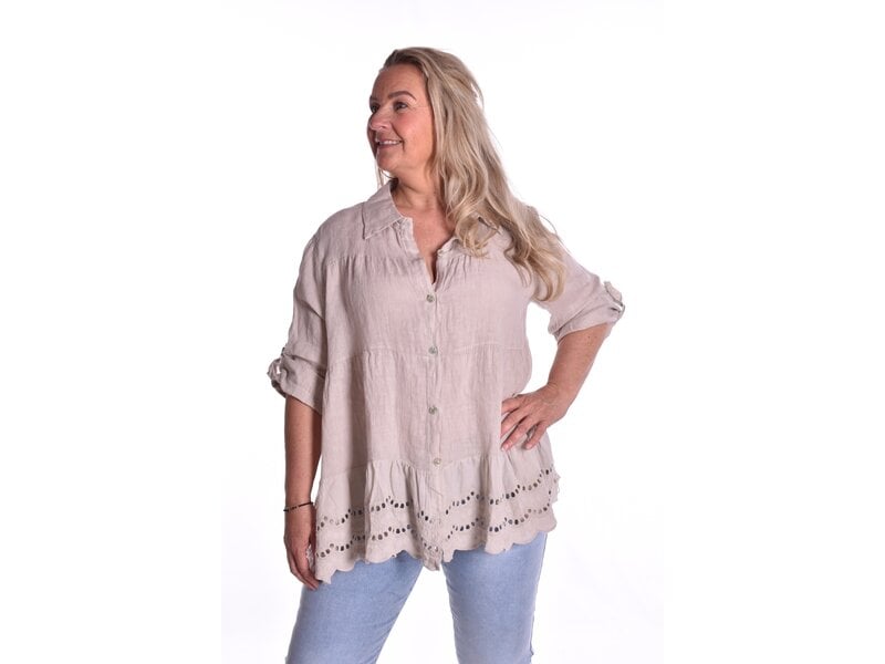 Blouse Linnen - Beige