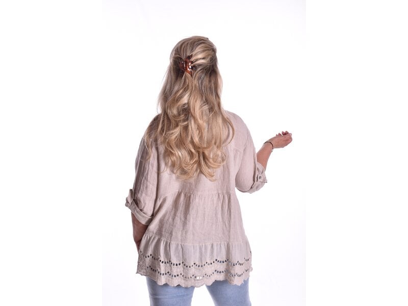 Blouse Linnen - Beige