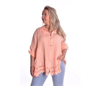 Blouse Linnen - Zalm