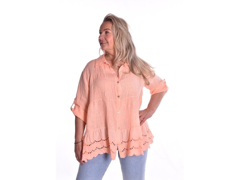 Blouse Linnen - Zalm