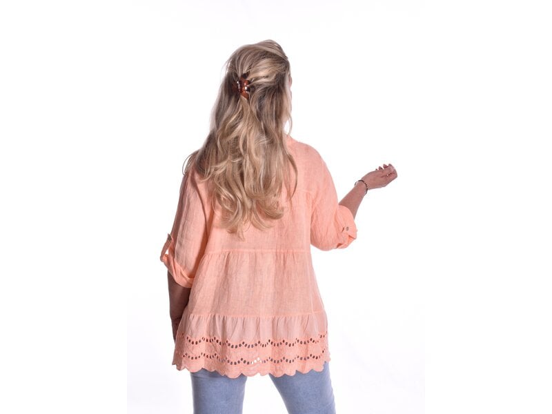 Blouse Linnen - Zalm