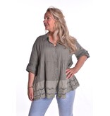 Blouse Linnen - Legergroen