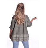 Blouse Linnen - Legergroen