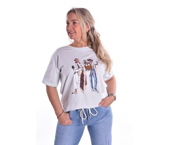 T-shirt Mandy - Blauw