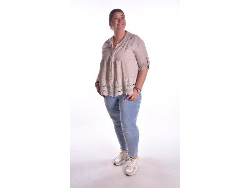 Blouse Linnen - Beige