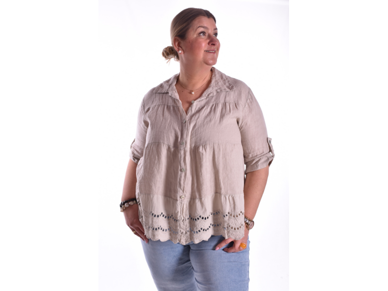 Blouse Linnen - Beige