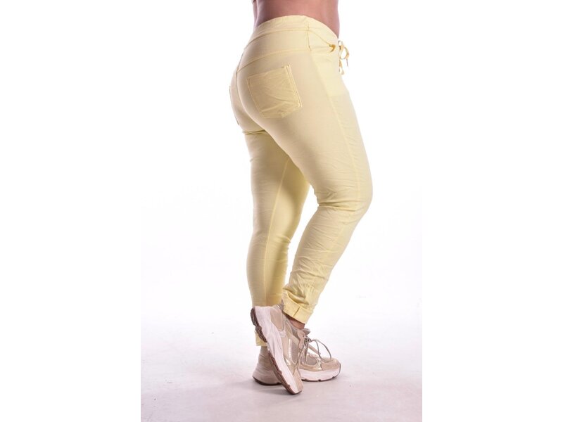 Broek Make My Day  - Zacht geel
