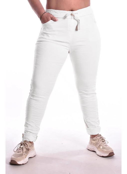 Broek Make My Day  - Wit