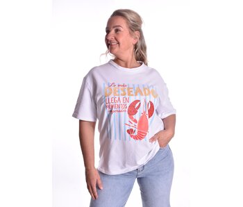 T-shirt Lobbie - Lichtblauw