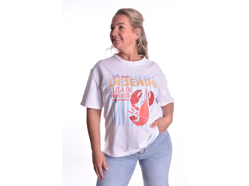 T-shirt Lobbie - Lichtblauw